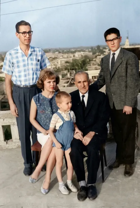 1962, me, mom, dad, grandpa and first cousin. To this day, my nuts still hurt from those shorts!
