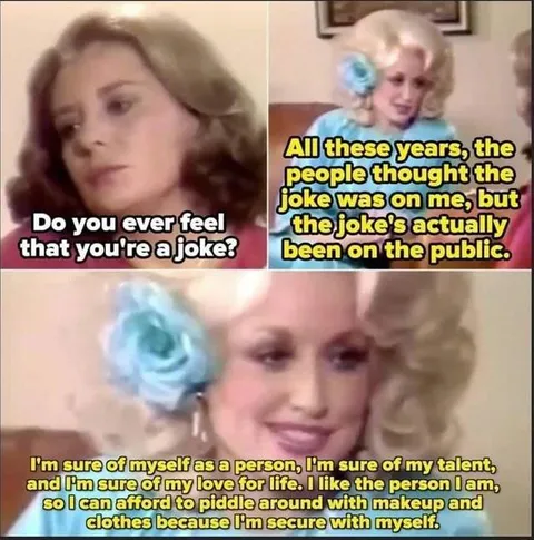 "I'm sure of my talent and I'm sure of my love for life."