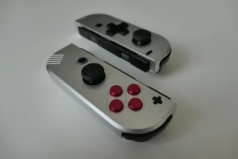 My metal joycons - got them after so many plastic ones kept cracking to bits!