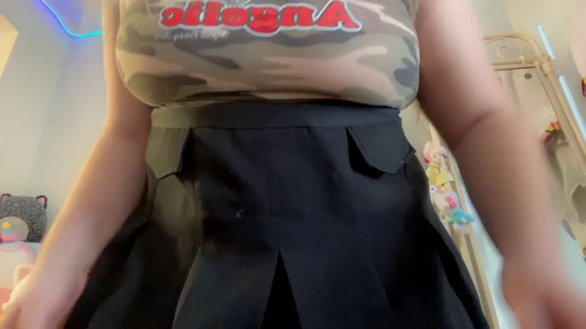 Flashing you!! No panties under skirts is my favorite rule