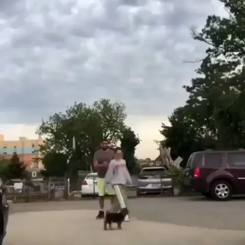 Run in opposite directions to see who your dog loves more