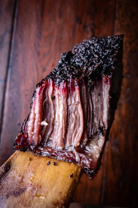 I think I finally nailed barbecue beef ribs, smoked for 7hrs with cherry wood.