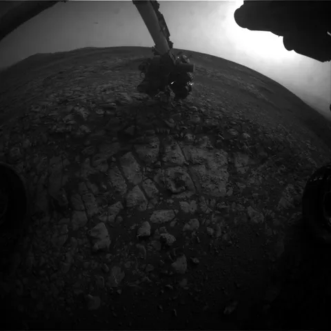 Nothing particularly remarkable about this dusty sunset, except it's been captured by a robot working on Mars few hours ago