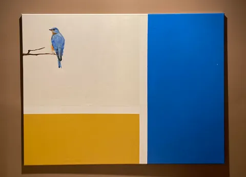 Bird Up, Me, Oil on Canvas (4 by 5 feet), 2022