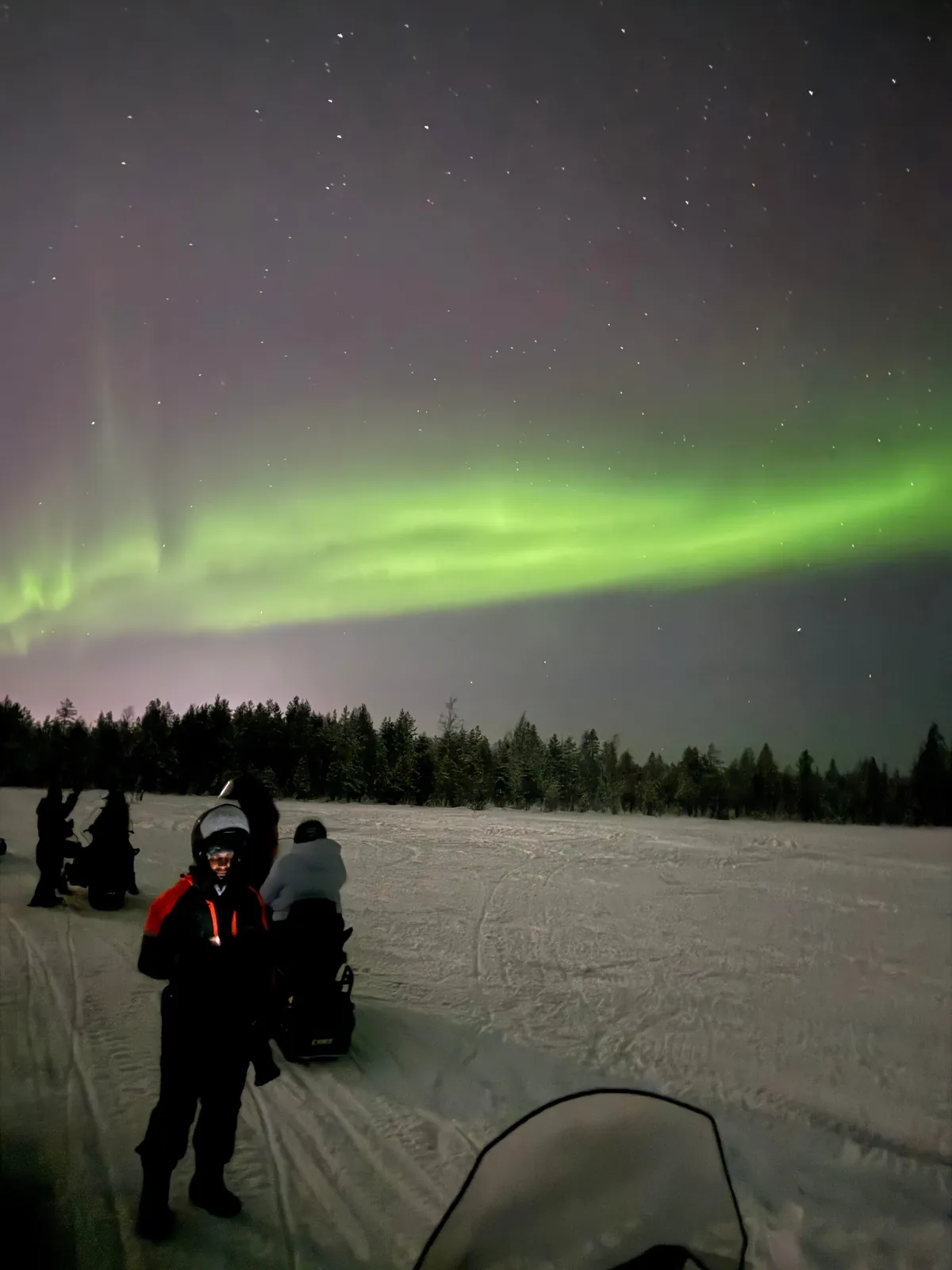 Chasing the Northern Lights in Rovaniemi and Saariselkä, Finland — finally caught them after 3 freezing nights