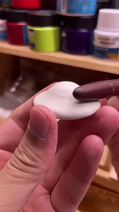 Creating a perfectly artistic mushroom sculpture with magnets.