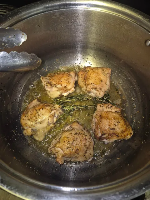 [Homemade] Chicken Madeira with Rice Pilaf and Asparagus