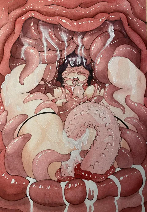 Made another watercolor tentai