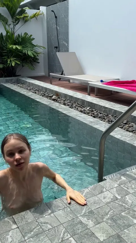 I always swim without a swimsuit