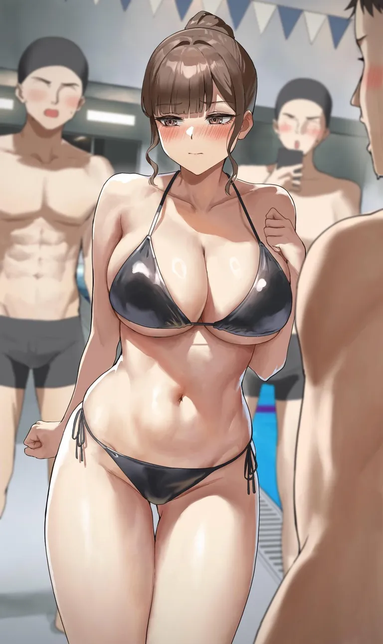 Honami sensei in bikini