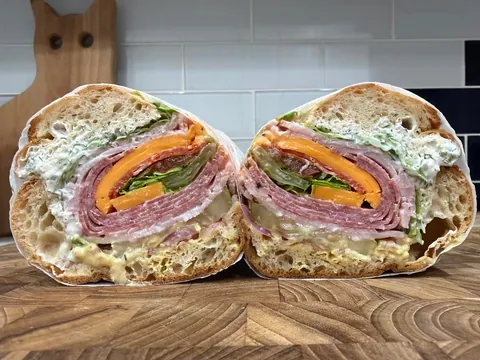 [homemade] sub sandwich.