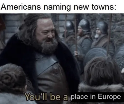Americans naming new towns