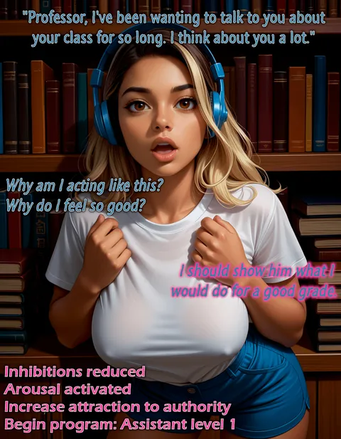 Gabriella visits office hours to get some help