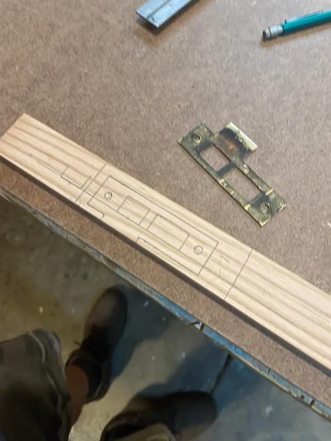 Finally got around to fixing my mortise lock strike plate.