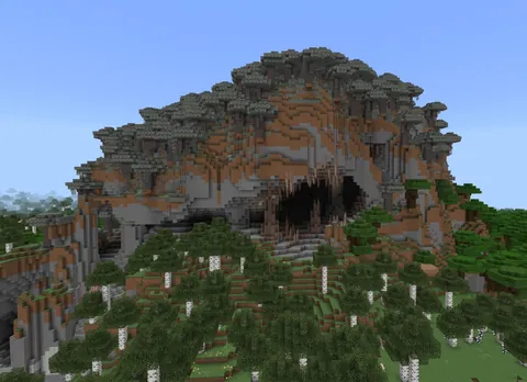 Creepy Pale garden on top of a mountain