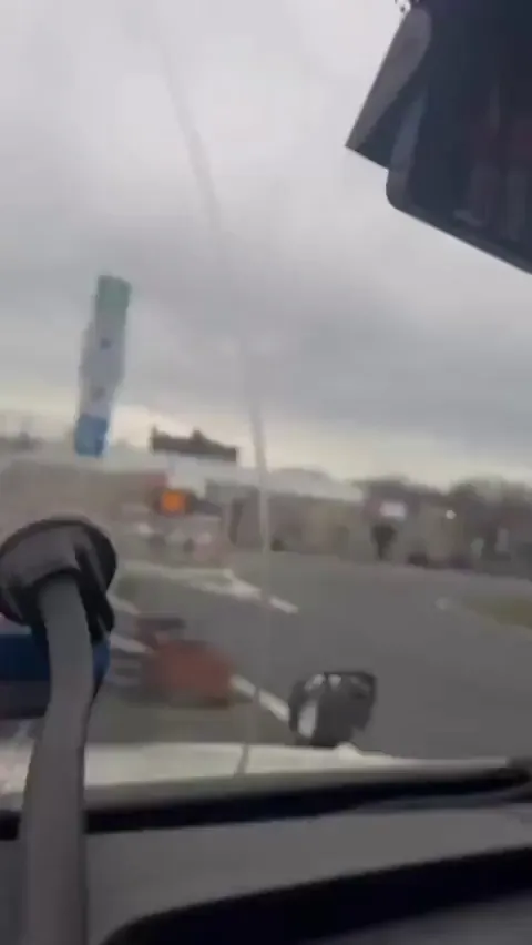 Another idiot almost missed her exit [oc]