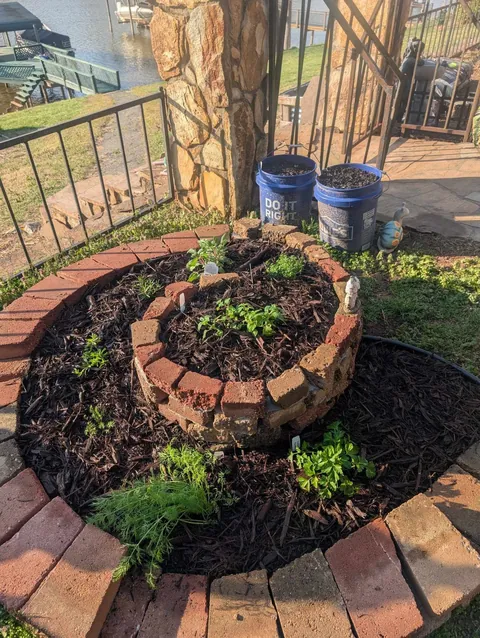 Wife tasked me to build an Herb Spiral with a 0$ budget