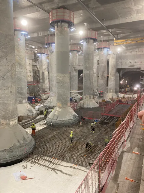 Future gare RER E à la défense