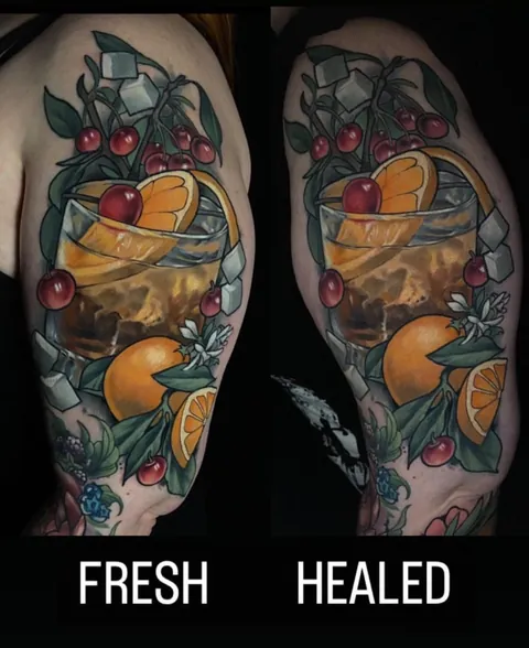 Healed cocktail by AndreyTattooing Cranston, RI