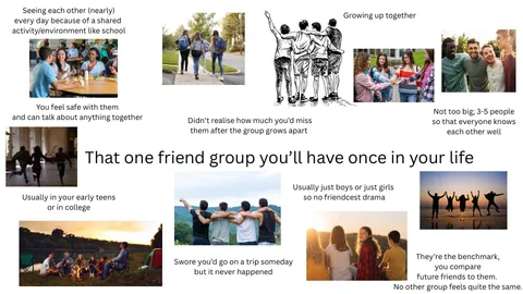 That one perfect friend group you had starterpack