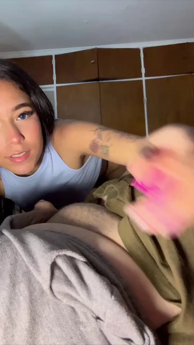 His small dick and fat body turn me on so much that this was the second blowjob of the day, he took a while to get up and I loved playing with that soft dick...he didn't want a third one, a shame