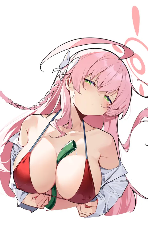 Hanako likes playing with water hoses