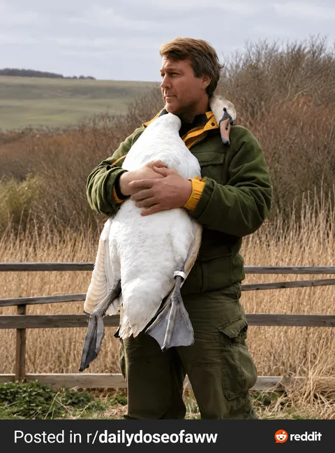 Incase you never knew, this is how swans give hugs