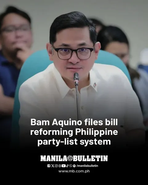 Bam Aquino Files Bill to Reform Party-List System, Aims to Ensure True Representation of Marginalized Sectors