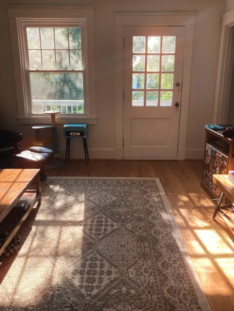 Still lots to unpack at my new place but I’m loving the natural light &amp; balcony!
