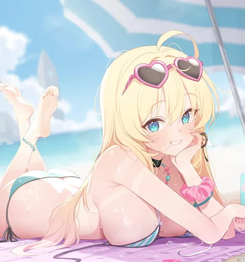 Noya enjoying the beach [Stella Sora]