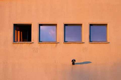 Four windows and a light