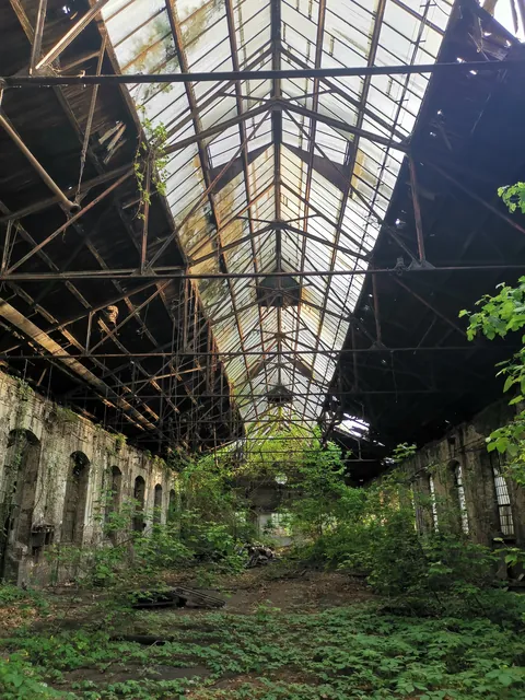 Abandoned train works