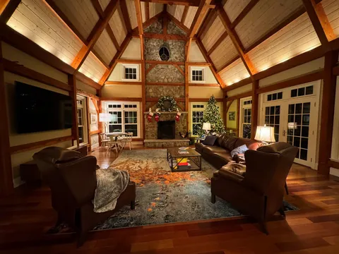 Our NH living room, ready for Christmas