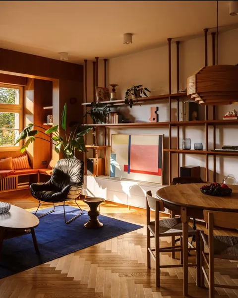 Living room of a villa in Wrocław, Poland. [1439x1801]