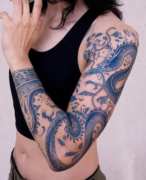 Tattoo artist turn skin into Porcelain inspired Art