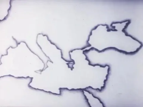 A clip from "Mad Mad Mad World" (1975), directed by Noureddin Zarrinkelk, a pioneer of Iranian animation