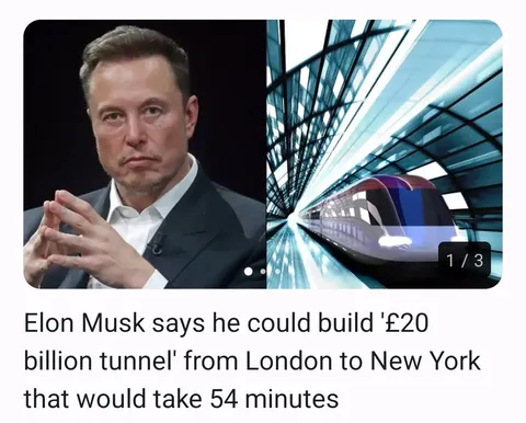 Just like the hyperloop.