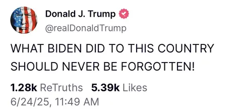 With all the things going on in the world, Trump still finds a way to think about Biden: