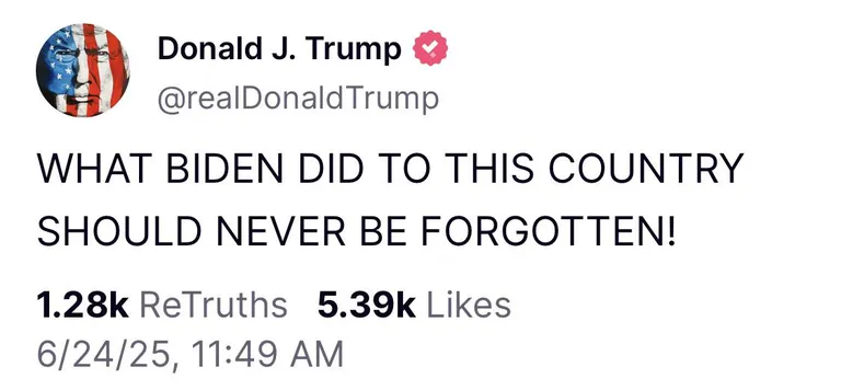 With all the things going on in the world, Trump still finds a way to think about Biden: