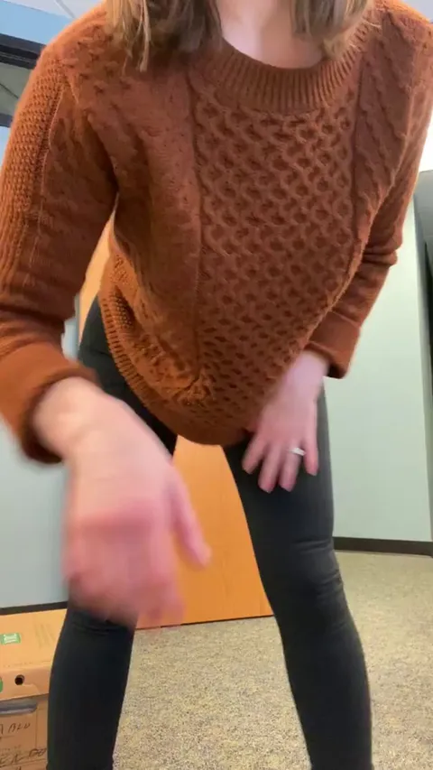 Did you catch that little naughty peek at the office