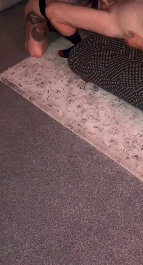 Good little cuck, standing in the corner, stroking himself while I ignore his cock. I’m too busy servicing my BWC. He only wishes I'd do this to his