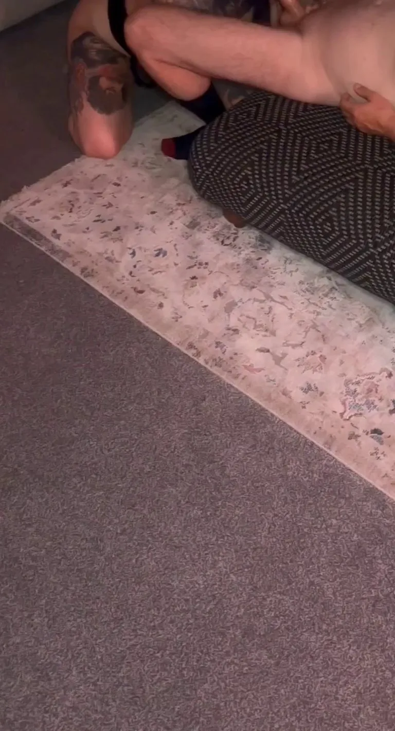 Good little cuck, standing in the corner, stroking himself while I ignore his cock. I’m too busy servicing my BWC. He only wishes I'd do this to his