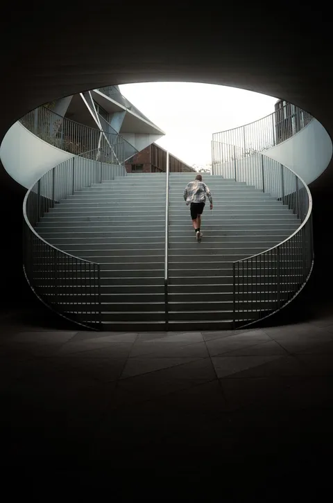 ITAP of a guy on the stairs