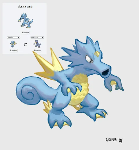 [OC] Some pokemons fusions i did