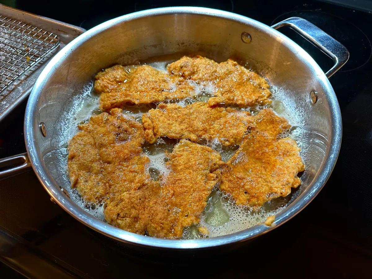 [Homemade] smash burgers with chicken-fried bacon