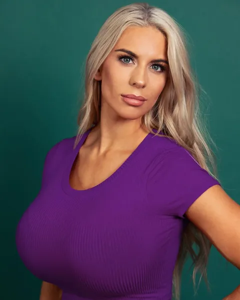 Super busty fitness model