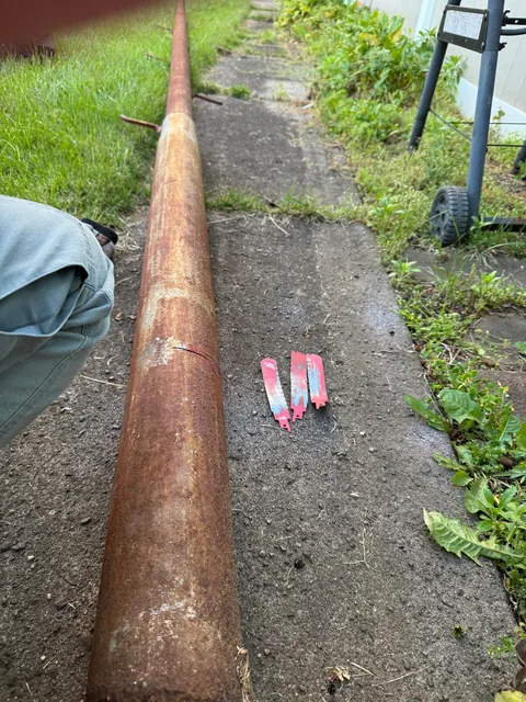 How do I cut this 30 ft thick steel pole into pieces so it can be easy moved for disposal?
