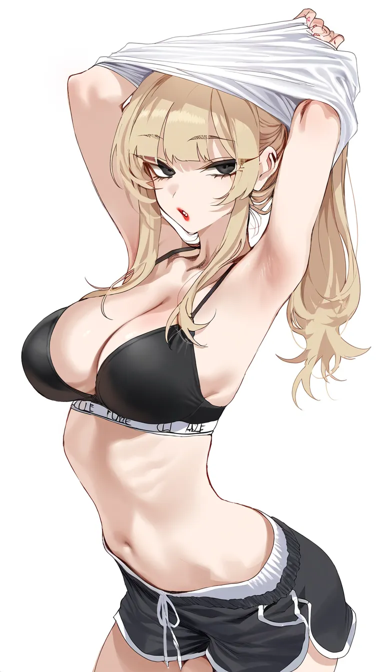 Taking off her Shirt 