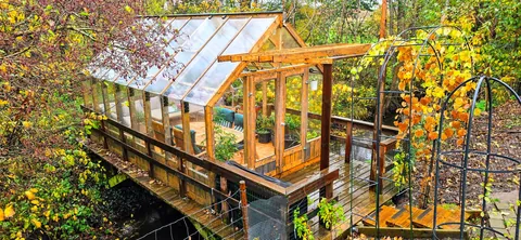 Built a Greenhouse on a Deck Over my Creek: A Summer-Long DIY Adventure