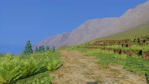 I made real mountains in Minecraft